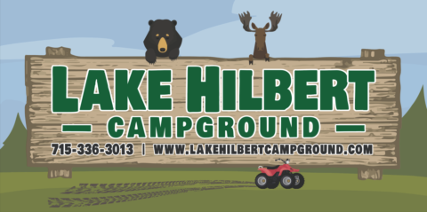 Lake Hilbert Campground, Ride From Your Site, ATV trails, Fence, WI, Campground, Campsite, Trail camping in Wisconsin, Marinette County